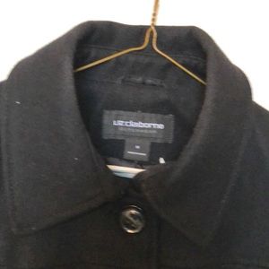 Black P coat with belt